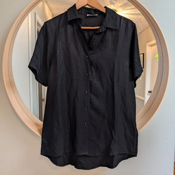 Anine Bing Black Casual Button Down Shirt - Picture 4 of 5